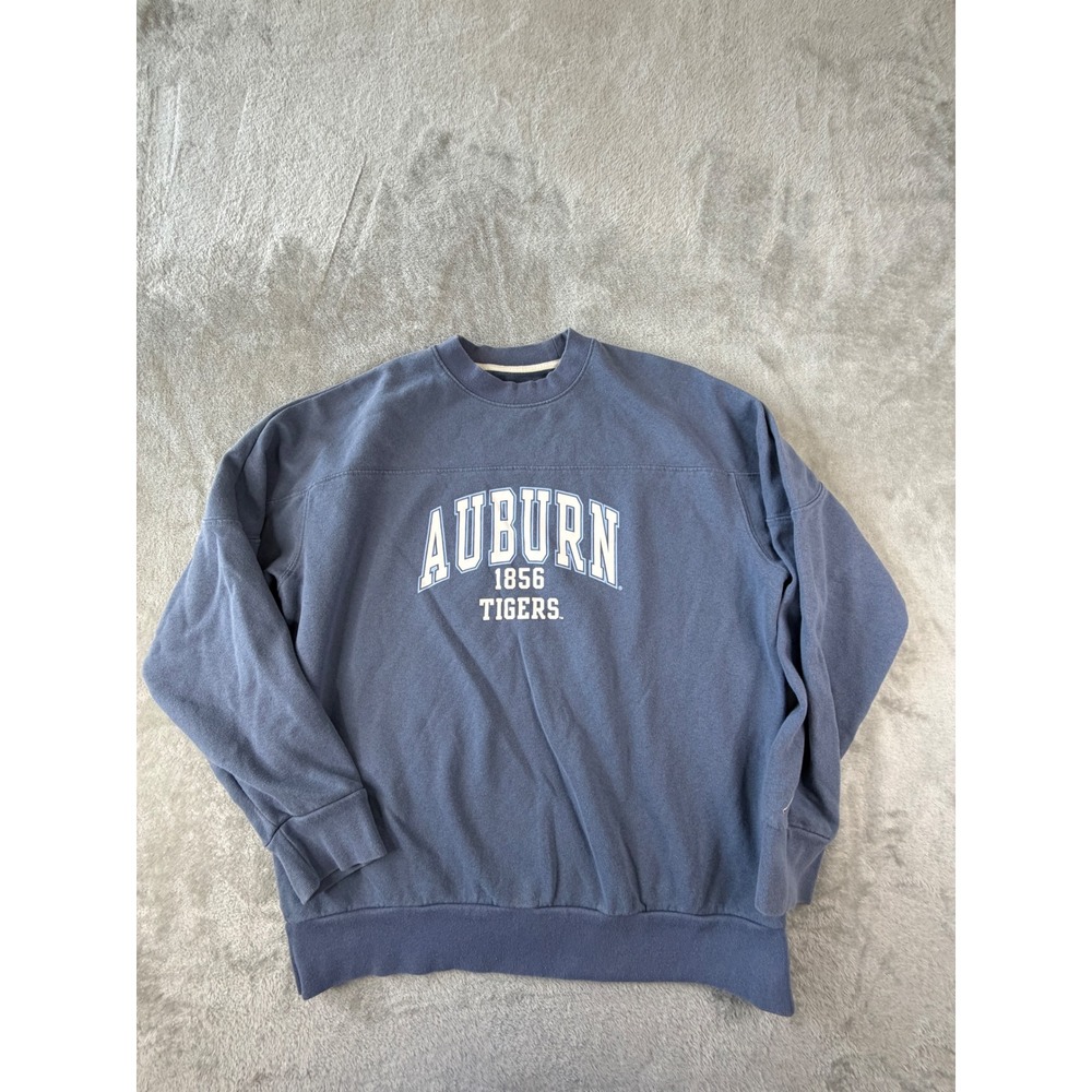 League Auburn Tigers Sweatshirt Mens Large Blue Crewneck Graphic Pullover